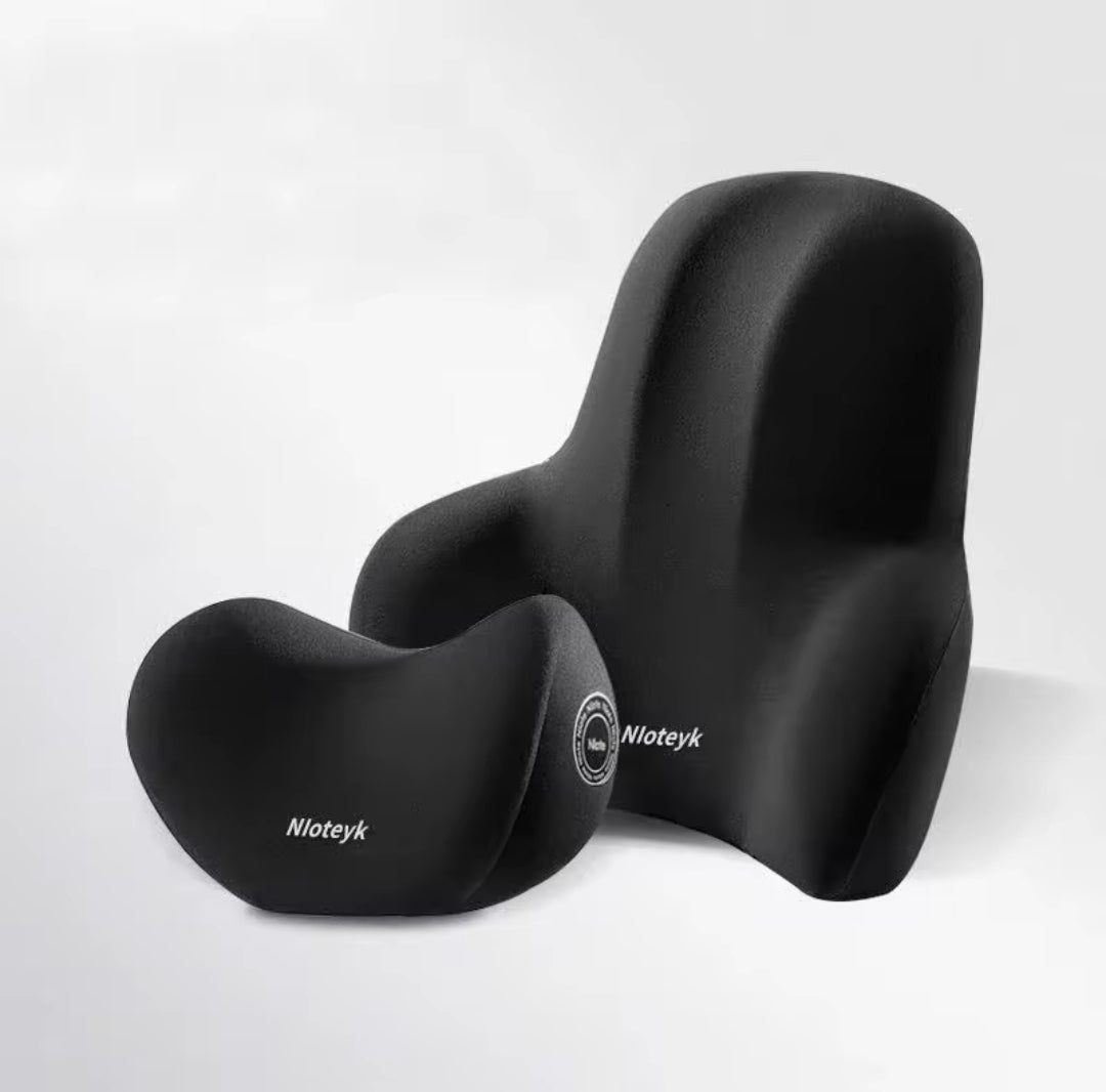 Memory Foam Car Neck Cushion Car Lumbar Support For Car Supplies Universal Neck Pillow Waist Cushion Car Seat Car Accessories