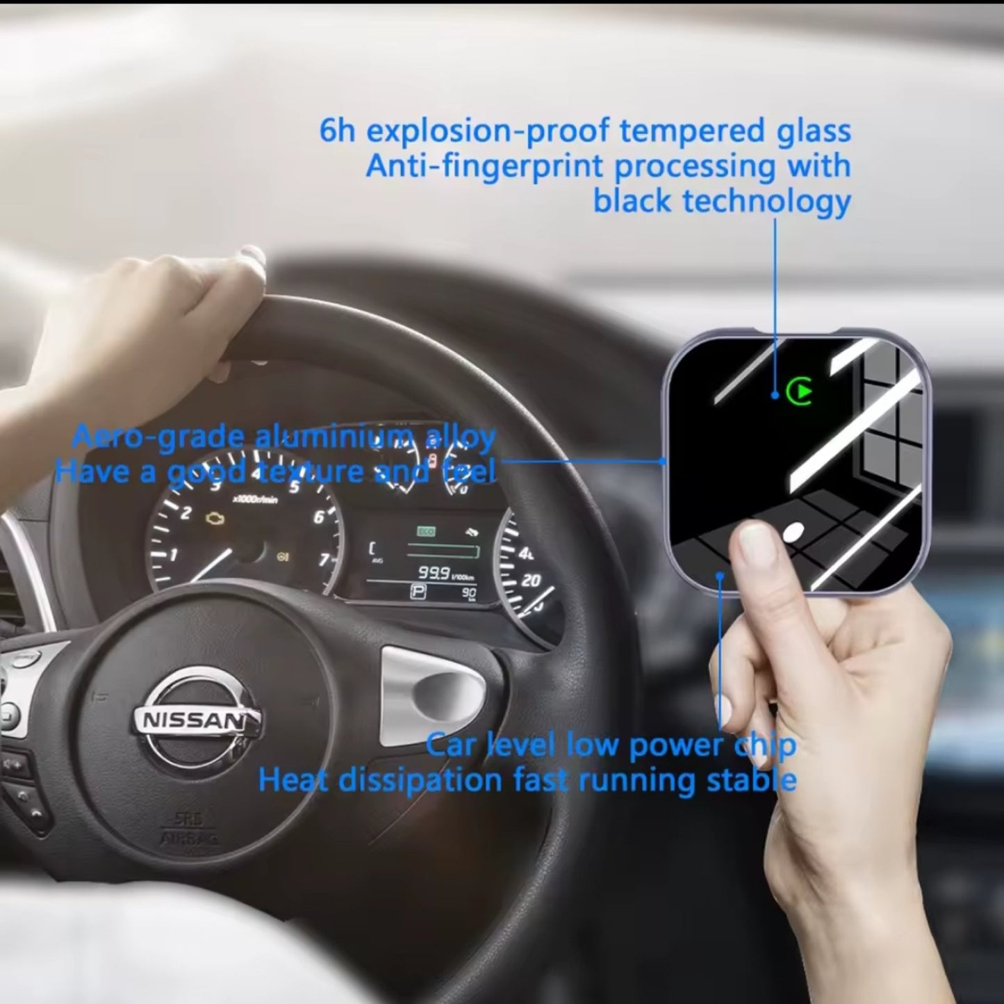 2in1 Wireless Carplay Adapter Android Auto USB Plug and Play Carplay Car for iPhone Apple Portable Al Box Wired/Wireless Carplay