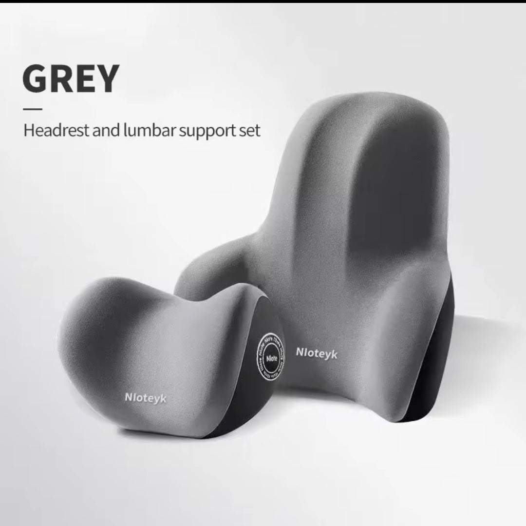 Memory Foam Car Neck Cushion Car Lumbar Support For Car Supplies Universal Neck Pillow Waist Cushion Car Seat Car Accessories