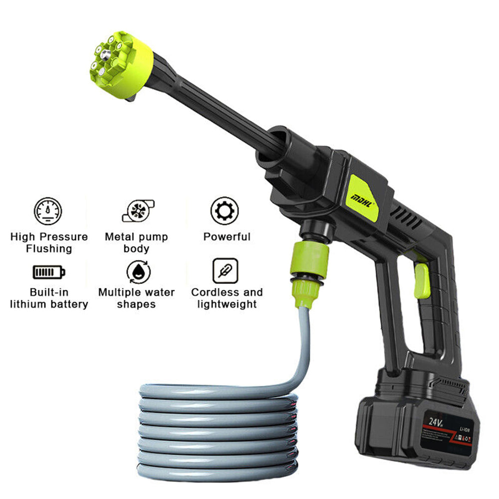 1500W Cordless Electric High Pressure Washer Rechargeable Car Wash Gun Electric Water Gun Foam Machine for Makita 24V Battery